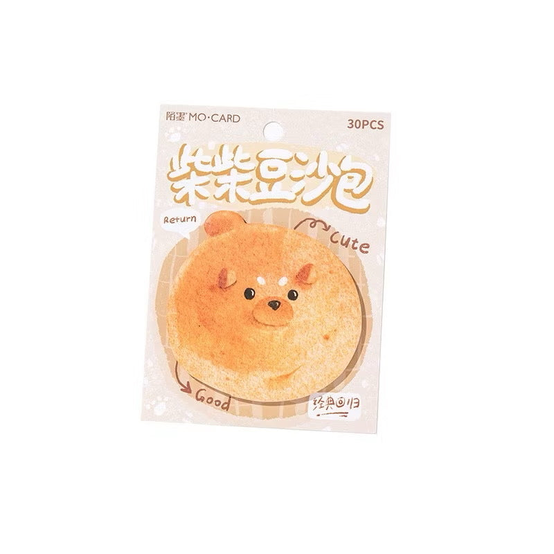 Cat Bread Sticky Notepad