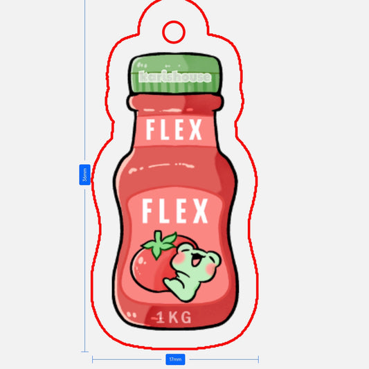 Ketchup Flex Phone Charm