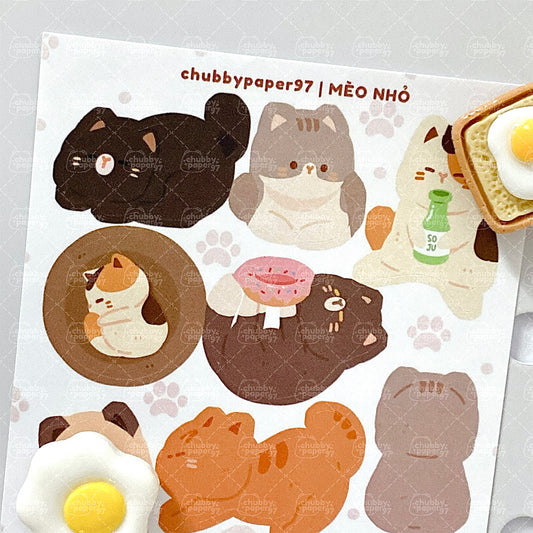 Kitten Sticker Sheet - Chubby