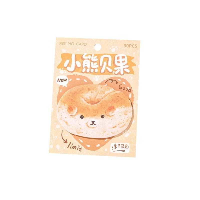 Cat Bread Sticky Notepad