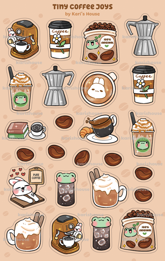 Tiny Coffee Joys Sticker Sheet
