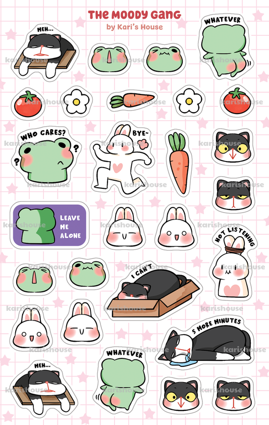 The Moody Gang Sticker Sheet