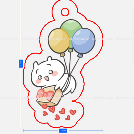 Chiikawa Balloon Phone Charm