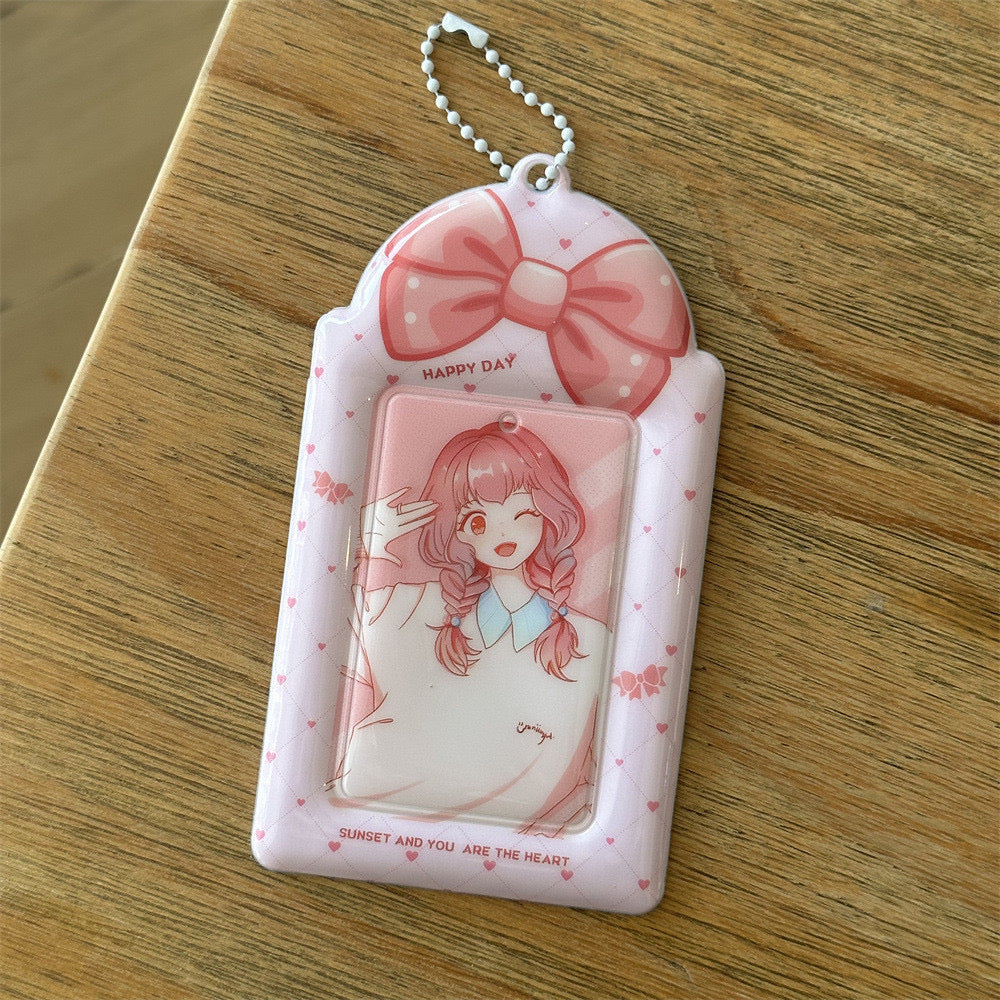 Big Bow Girl Photo Holder