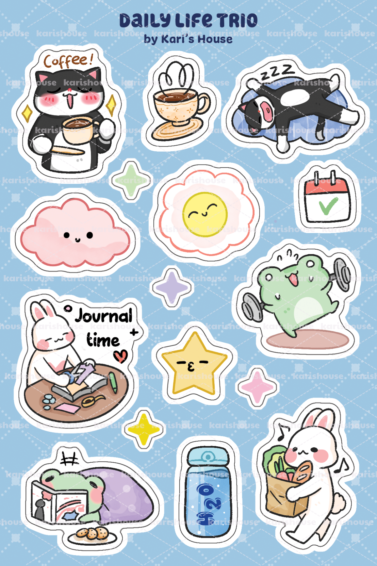 Daily Life Trio Sticker Sheet