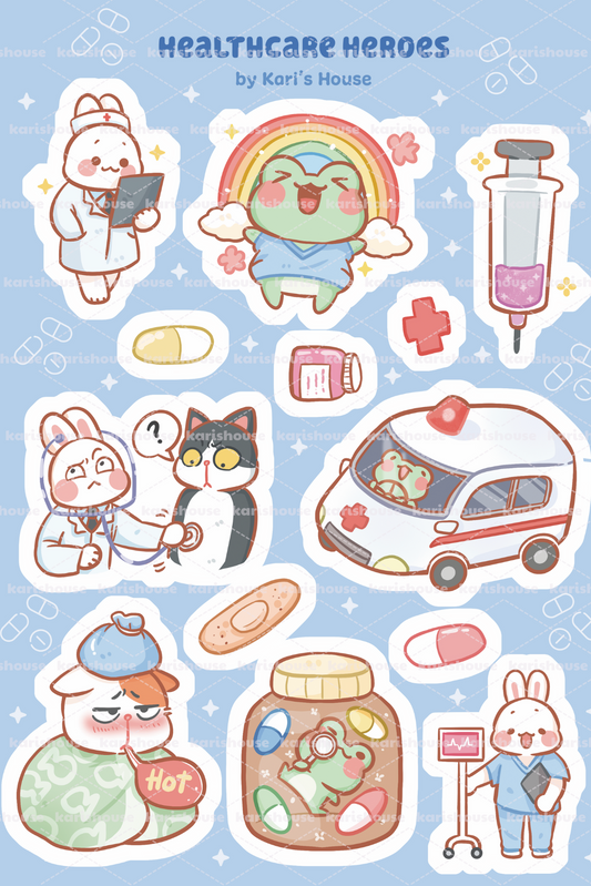 Healthcare Heroes Sticker Sheet