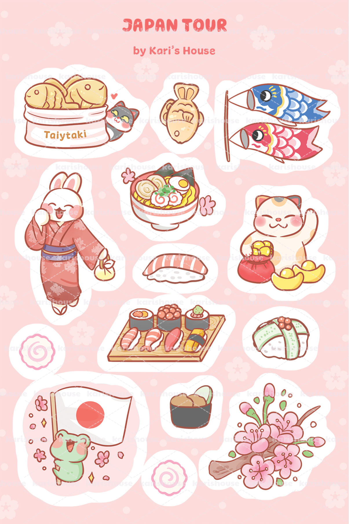 Japan Tour Sticker Sheet
