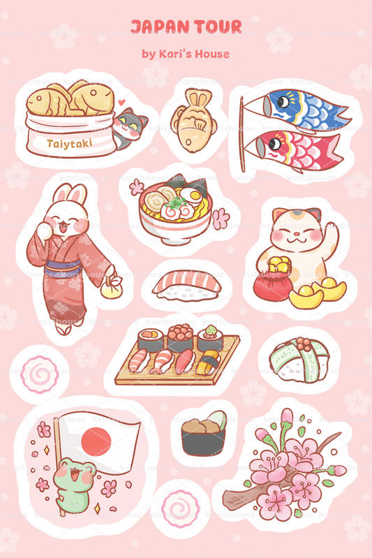 Japan Tour Sticker Sheet