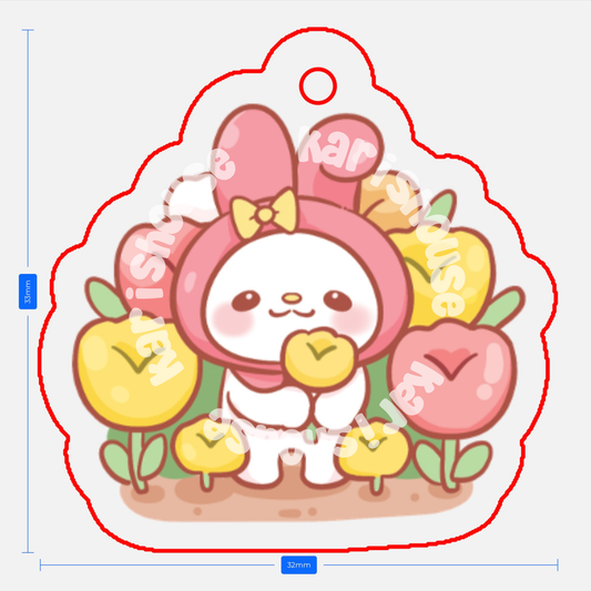 Tulip Melody Phone Charm