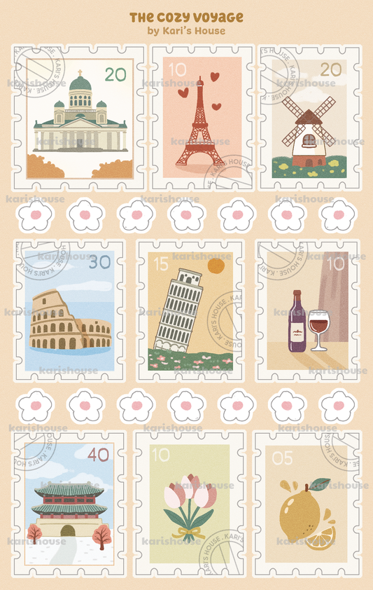 The Cozy Voyage Sticker Sheet