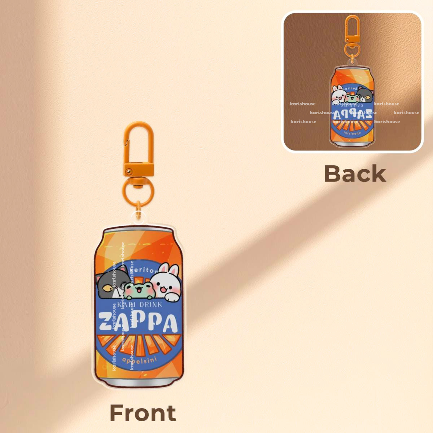 Zappa Acrylic Epoxy Keychain