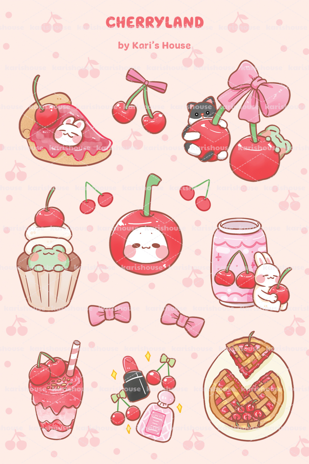 Cherryland Sticker Sheet