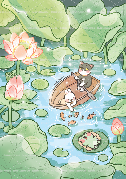 Lotus Lake Postcard