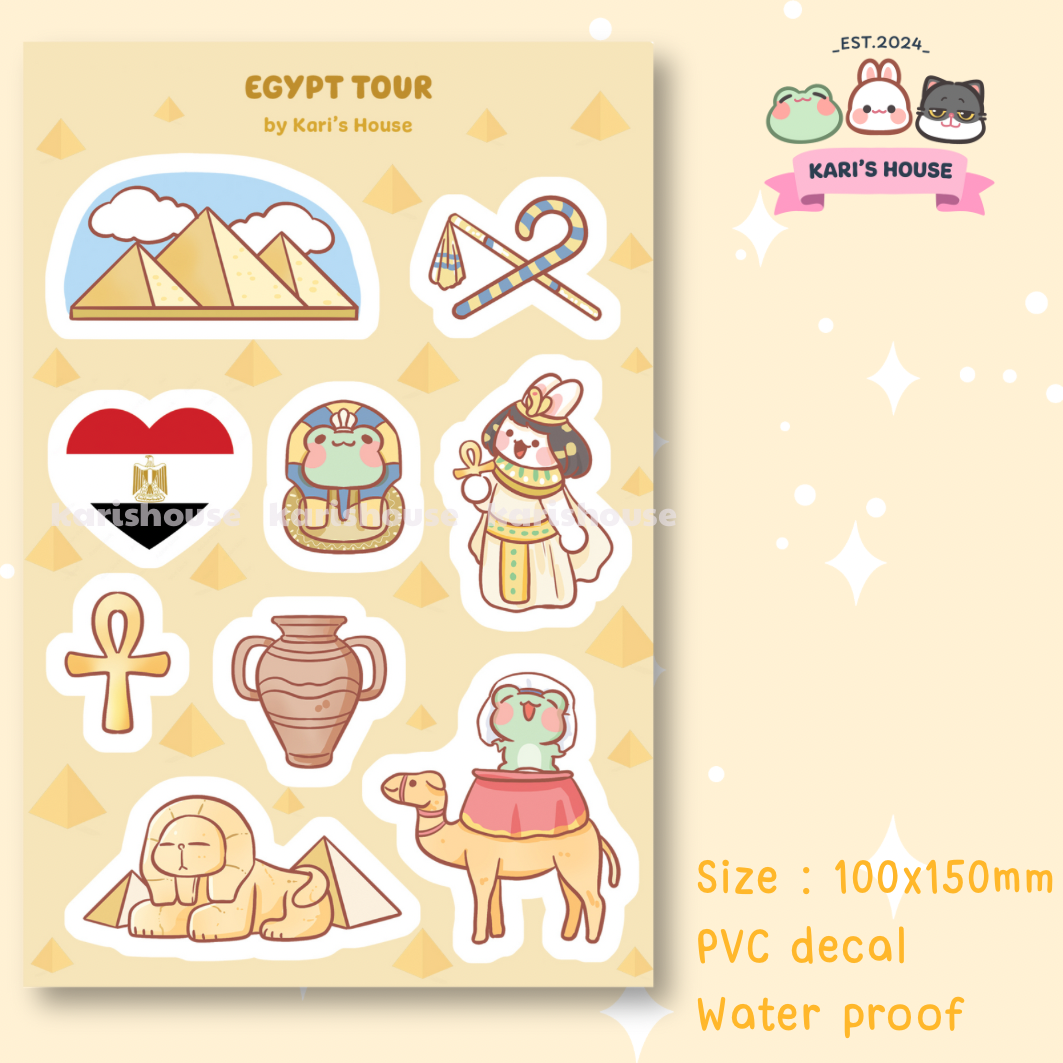 Egypt Tour Sticker Sheet