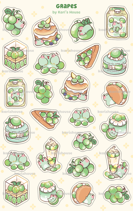 Grapes Sticker Sheet