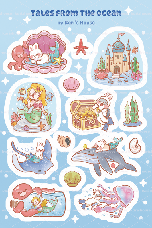 Tales From The Ocean Sticker Sheet