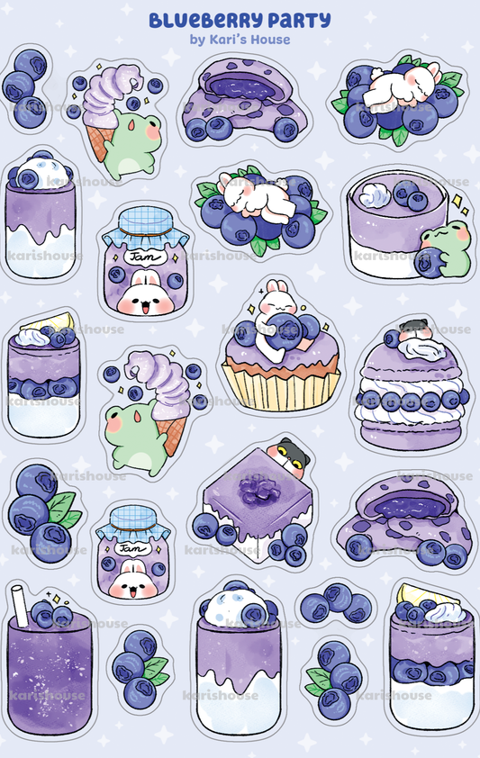 Blueberries Sticker Sheet