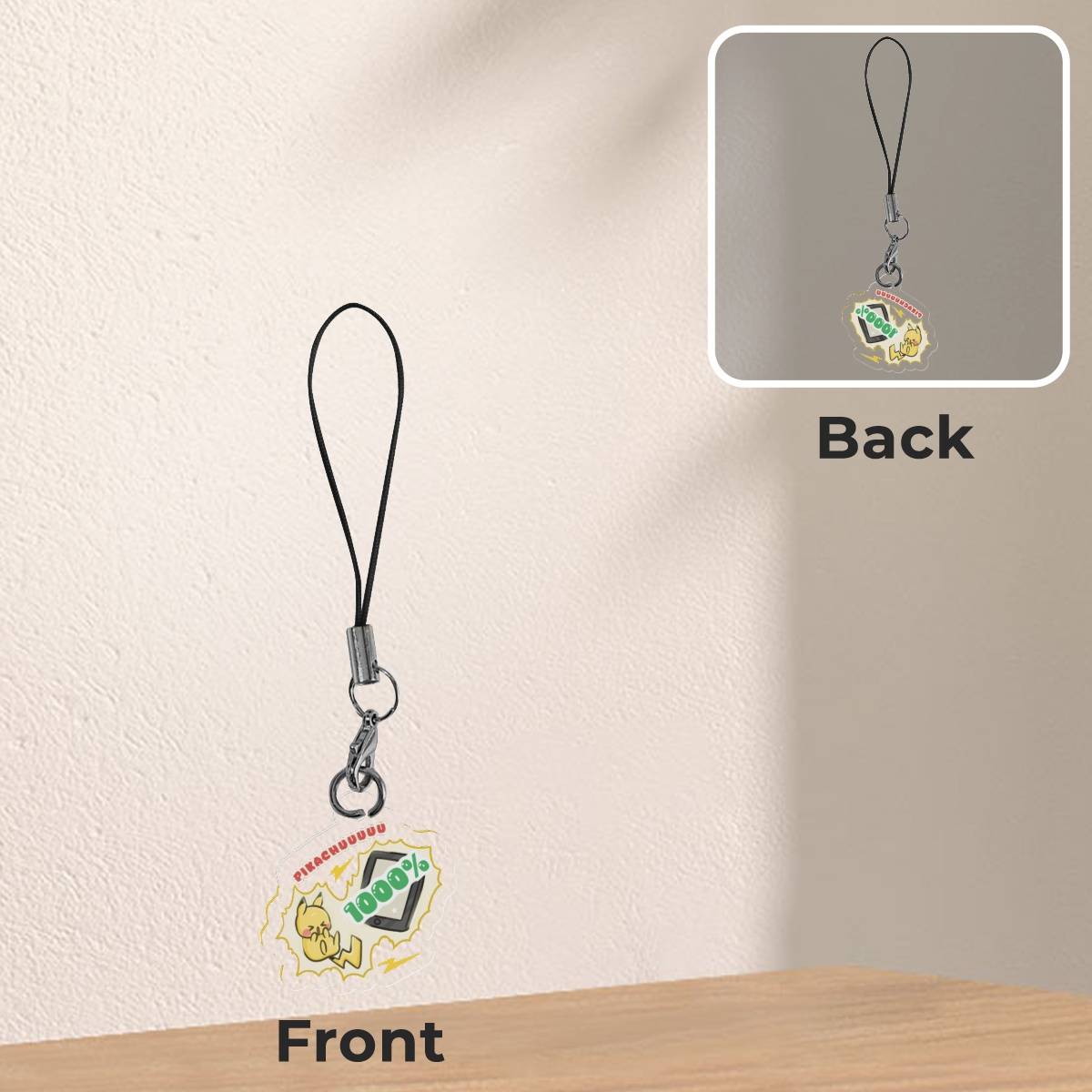 Pikachu Phone Charm - Pokemon Collection