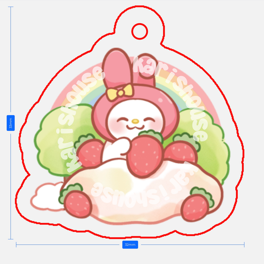 Raibow Melody Phone Charm