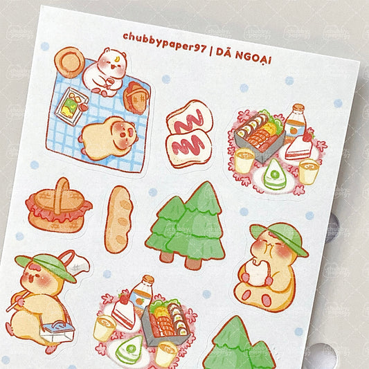 Picnic Sticker Sheet - Chubby