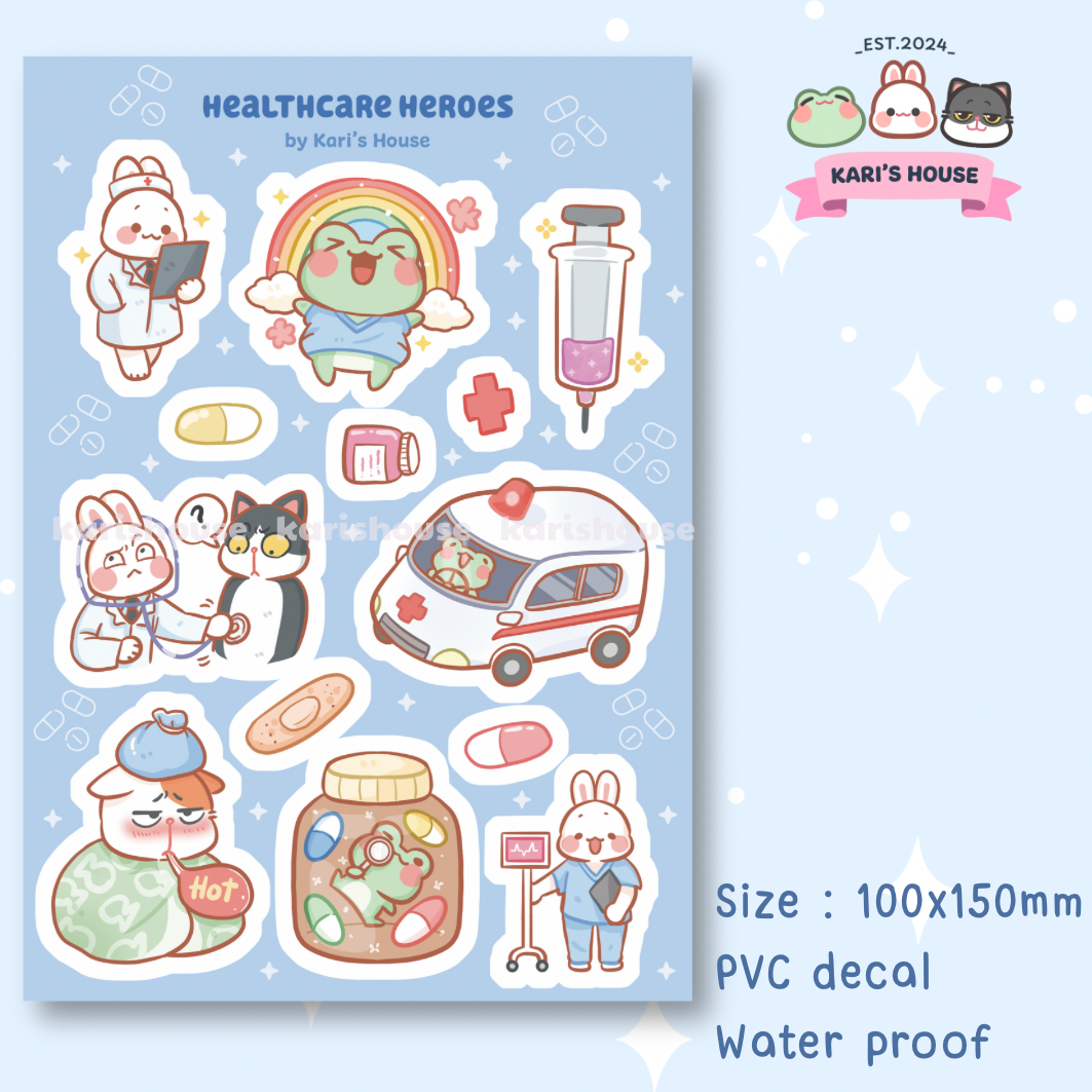 Healthcare Heroes Sticker Sheet