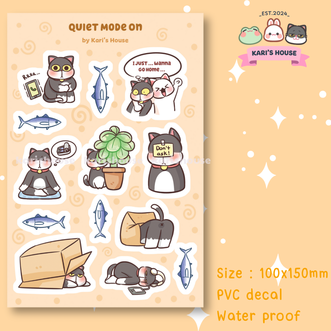 Quiet Mode On Sticker Sheet