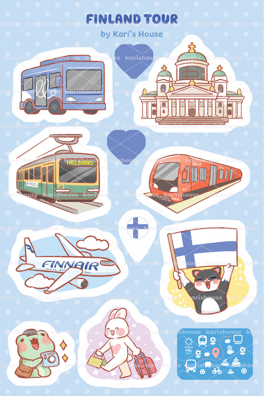 Finland Tour Sticker Sheet