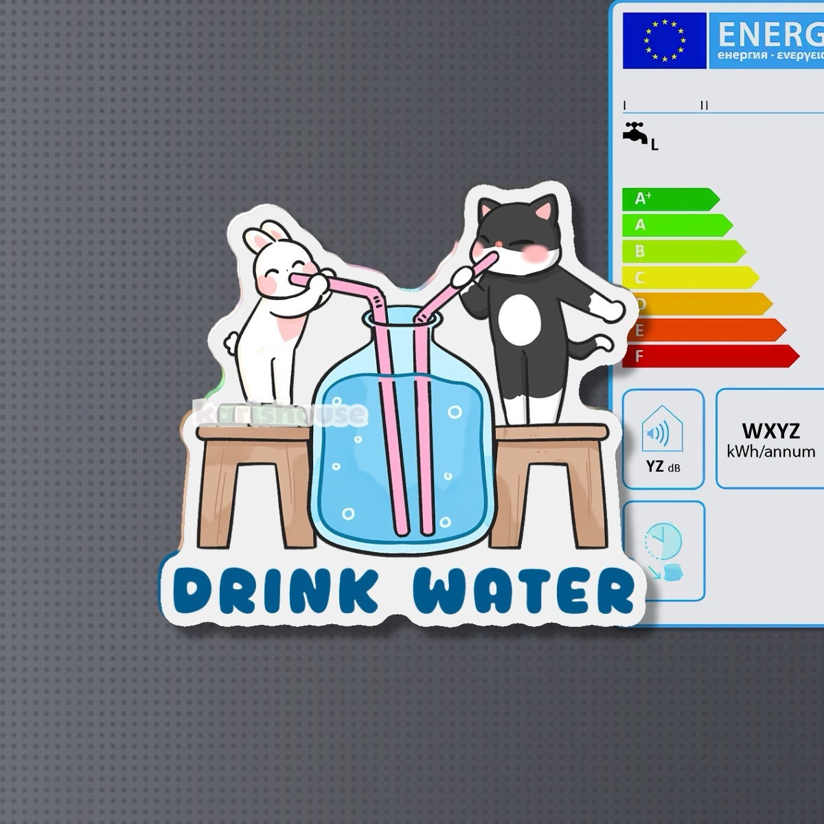 Drink Water Fridge Magnet