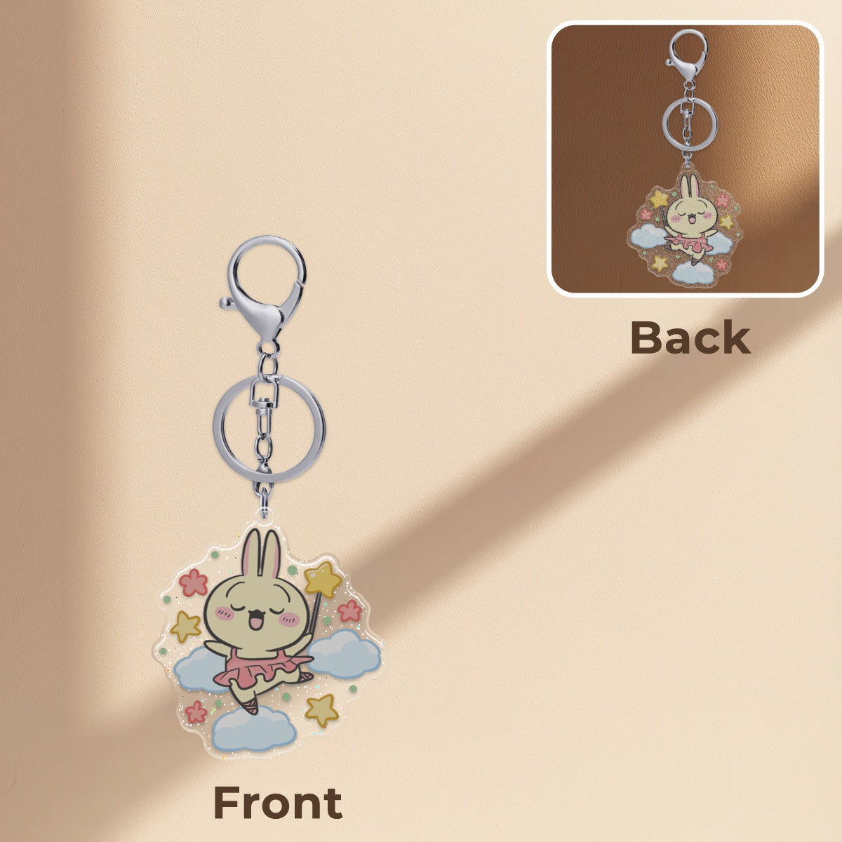 Usagi Fairy Acrylic Epoxy Keychain