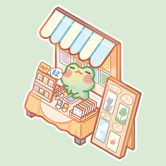 Kari Selling Booth Sticker Die Cut