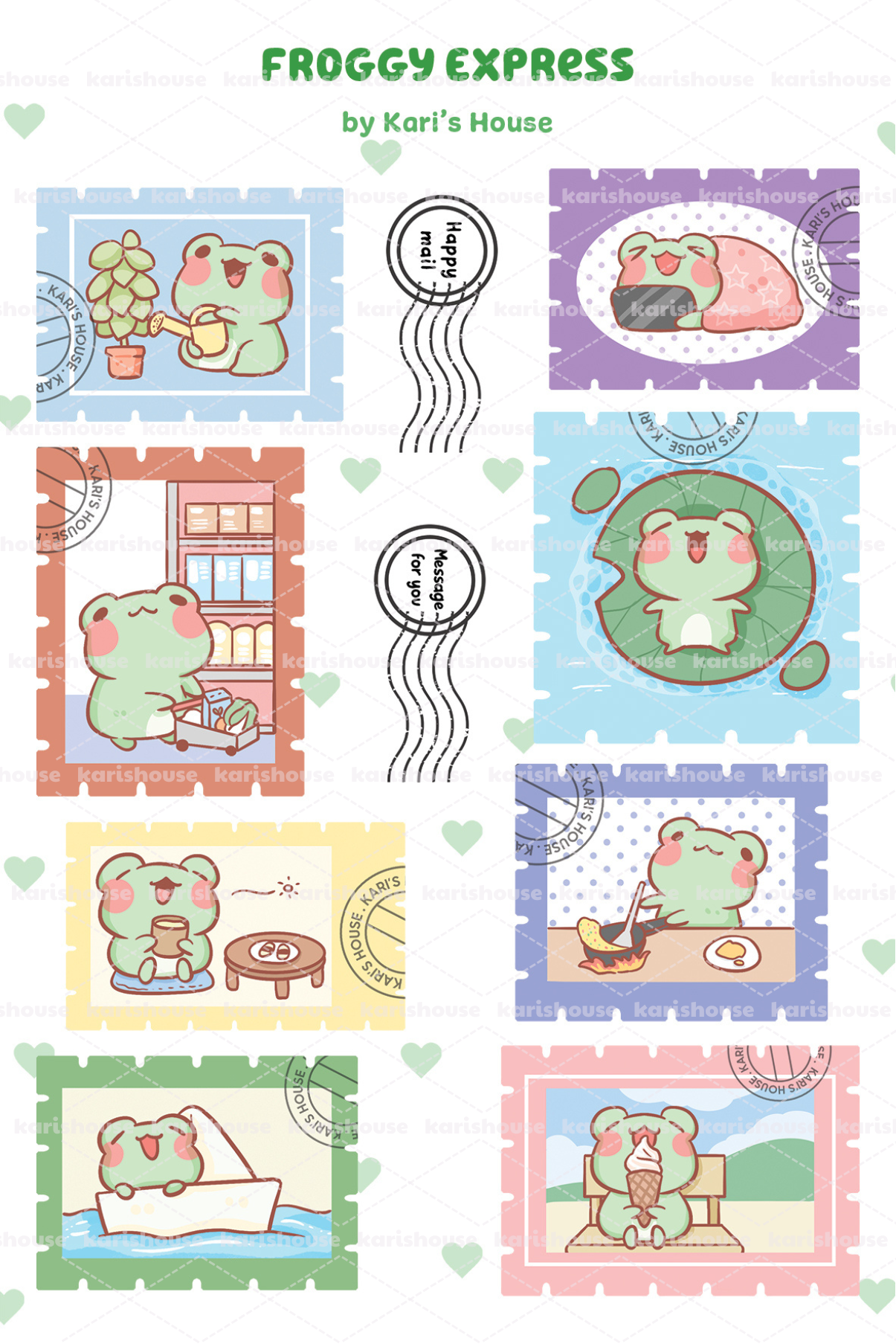 Froggy Express Sticker Sheet