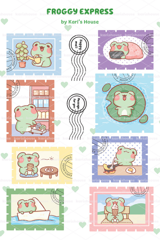 Froggy Express Sticker Sheet