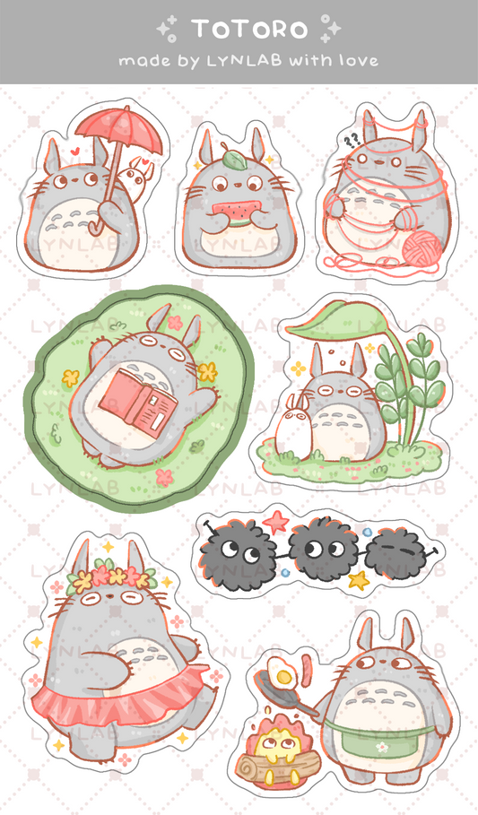 Totoro Sticker Sheet - LynLab