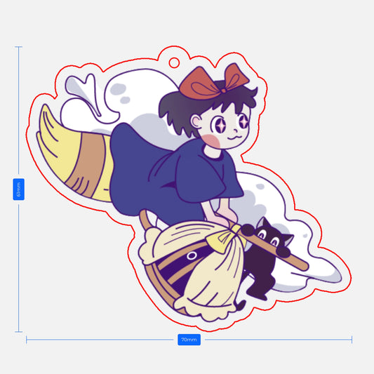 Kiki Flying Acrylic Keychain