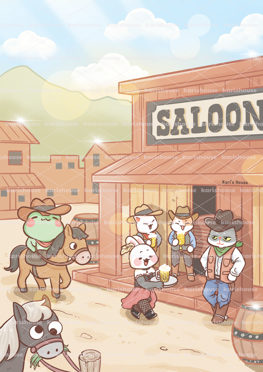 Cowboy Postcard