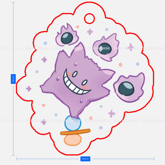 Gengar Phone Charm - Pokemon Collection