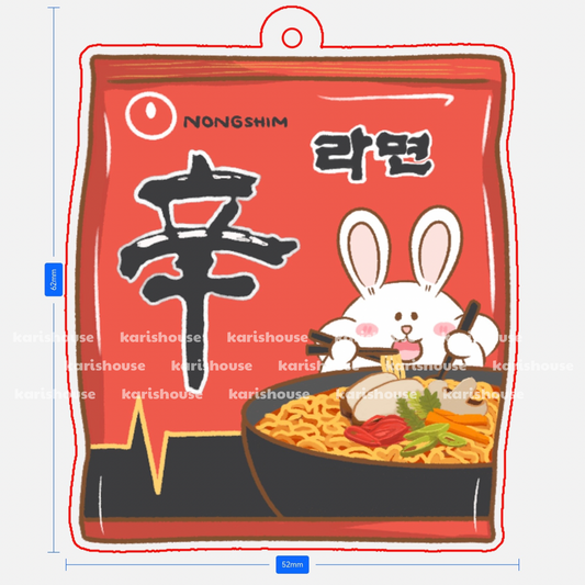 Nongshim Noodle Acrylic Epoxy Keychain (Copy)