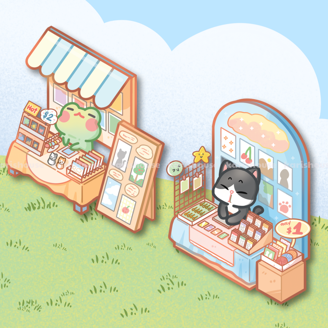 Kari Selling Booth Sticker Die Cut