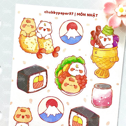 Japanese Diíhes Sticker Sheet - Chubby