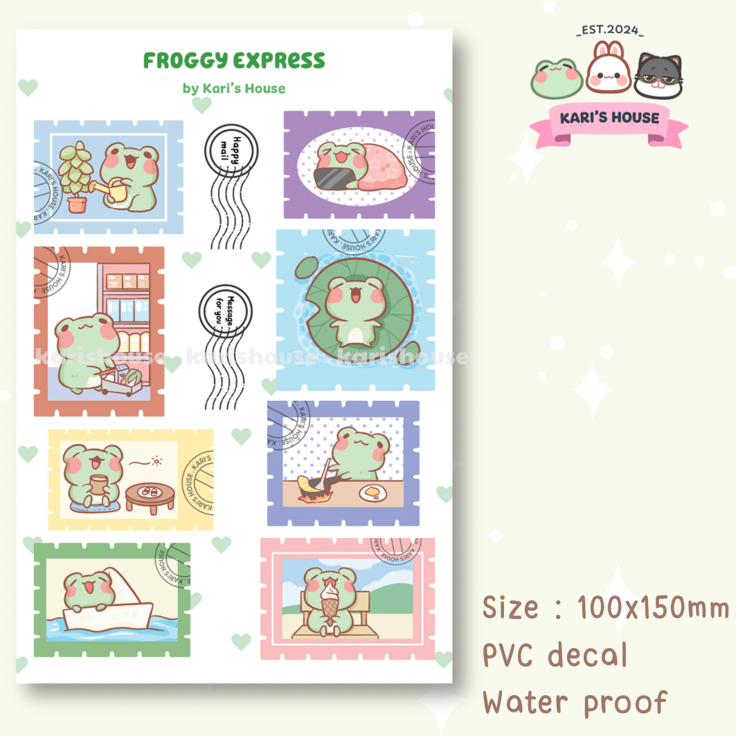 Froggy Express Sticker Sheet