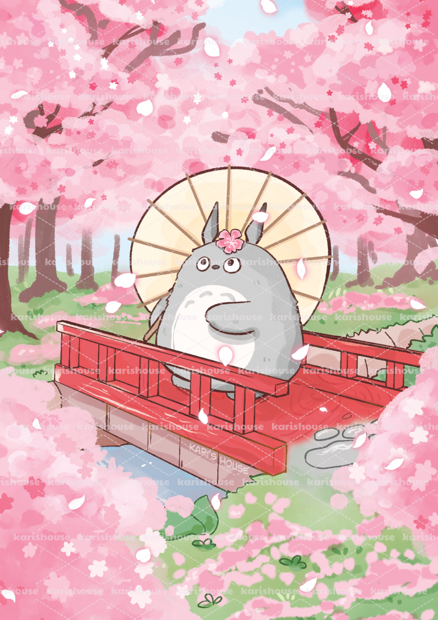 Beneath Sakura Postcard