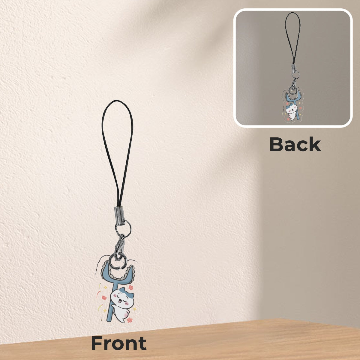 Hachiware Dance Phone Charm
