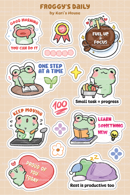 Froggy’s Daily Sticker Sheet