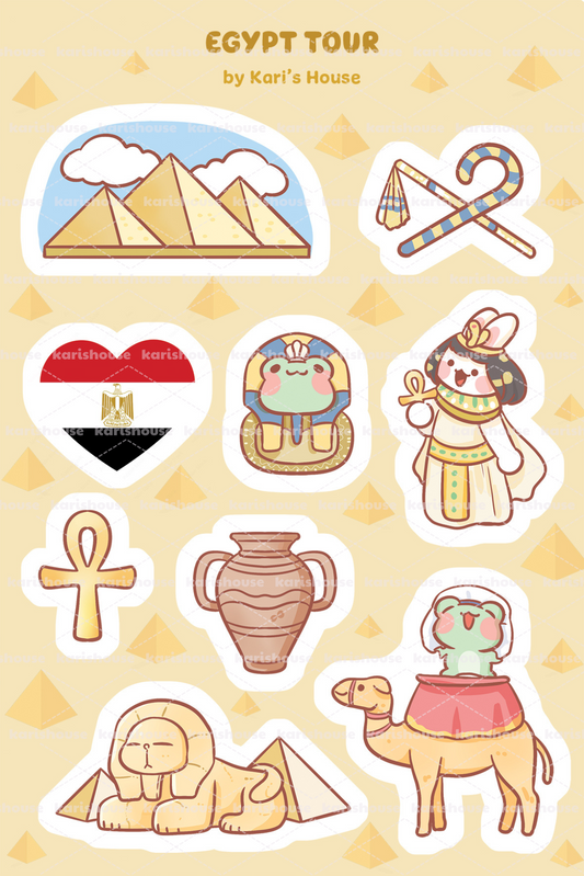 Egypt Tour Sticker Sheet