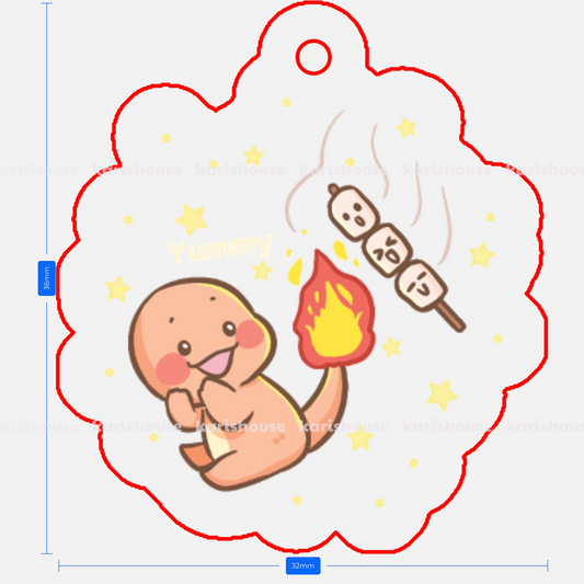 Chamander Phone Charm - Pokemon Collection