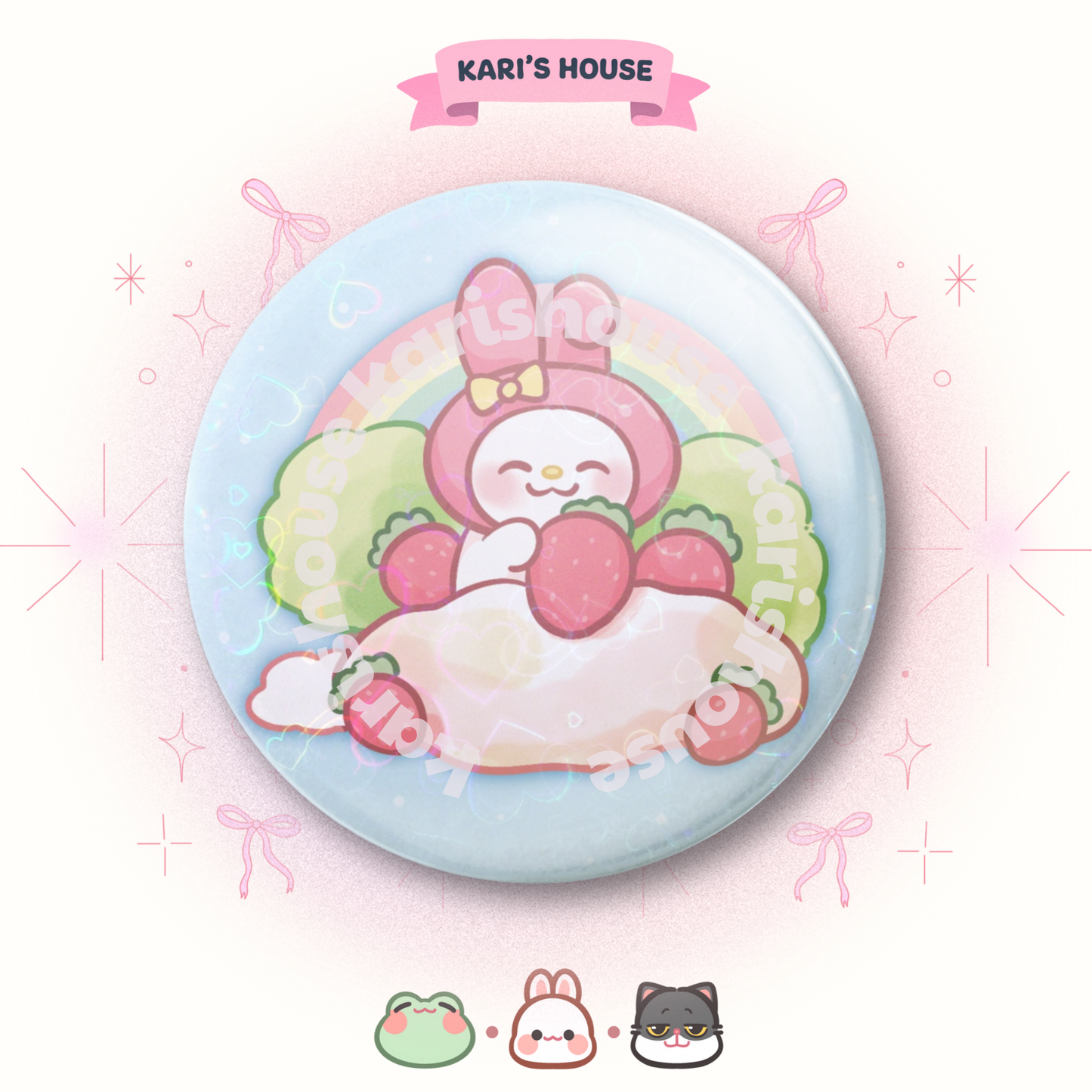 Melody Rainbow Badge/Button Pin