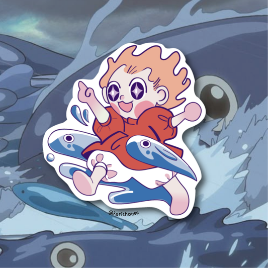 Ponyo Sticker Die Cut