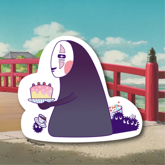 Kaonashi (No Face) Sticker Die Cut