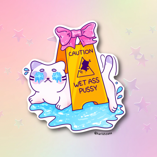 Rika Cat Meme Sticker Die Cut