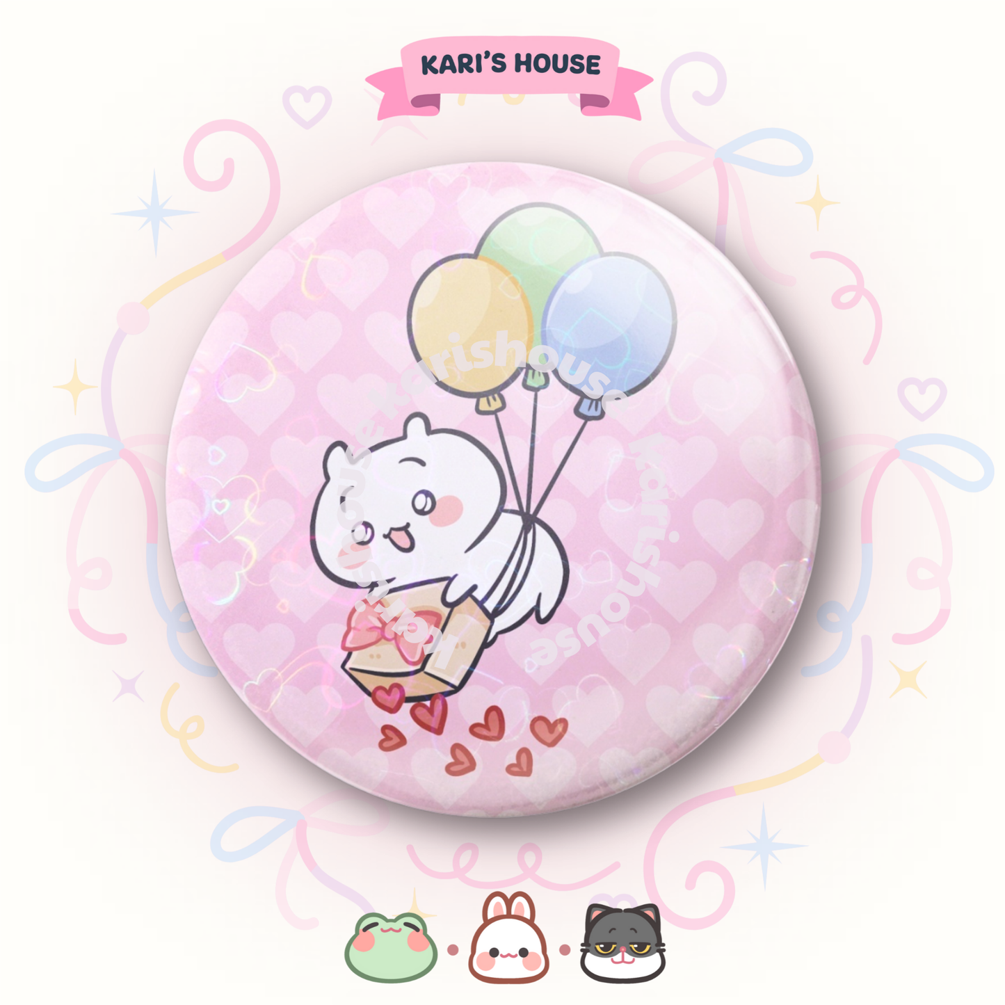 Chiikawa Balloon Badge/Button Pin
